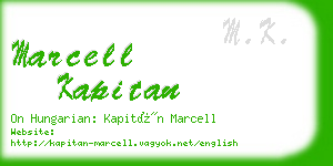 marcell kapitan business card